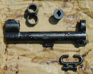 #808 M1 Garand parts kit- new Springfield Armory gas cylinder, new stacking swivel with screw, new single slot plug, and new gas lock.
