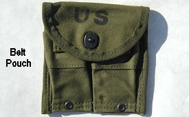 #923 M1 CARBINE Belt Pouch, Holds 2 - 15 rd mags