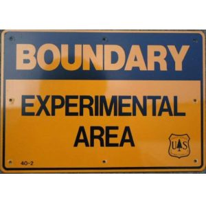 Forest Service aluminum Boundary Sign