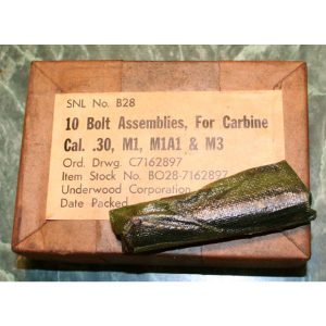 M1 Carbine UNDERWOOD, round bolt- complete new in sealed wrap.